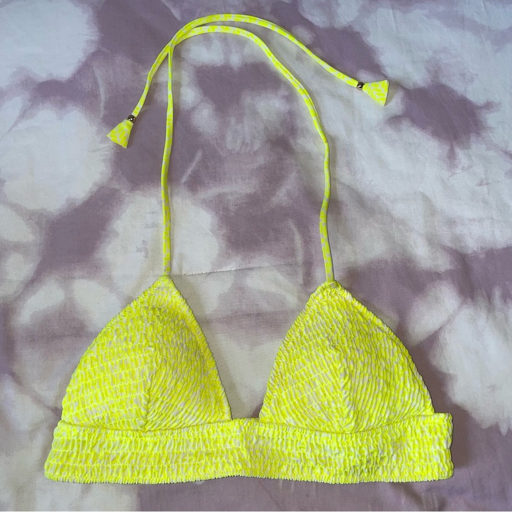 Women’s Victoria’s Secret Neon Scrunched Bikini Top